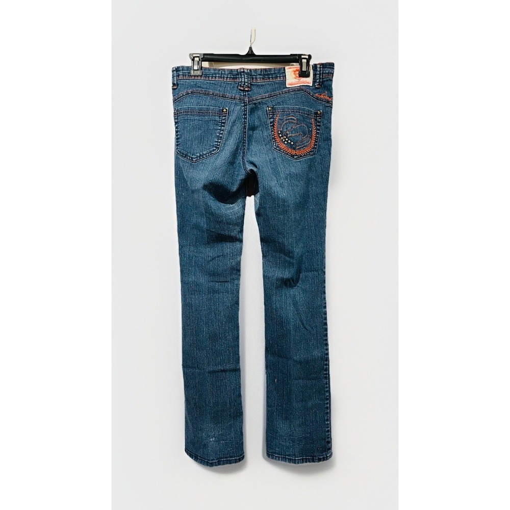 Vintage Ecko Red Denim Blue Jeans Embroidered Embellished‎ Size 5/6 YTK